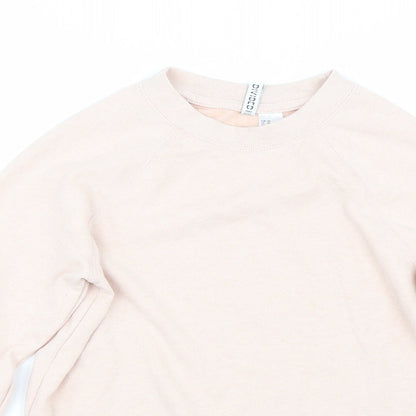 H&M Womens Pink   Pullover Sweatshirt Size XS