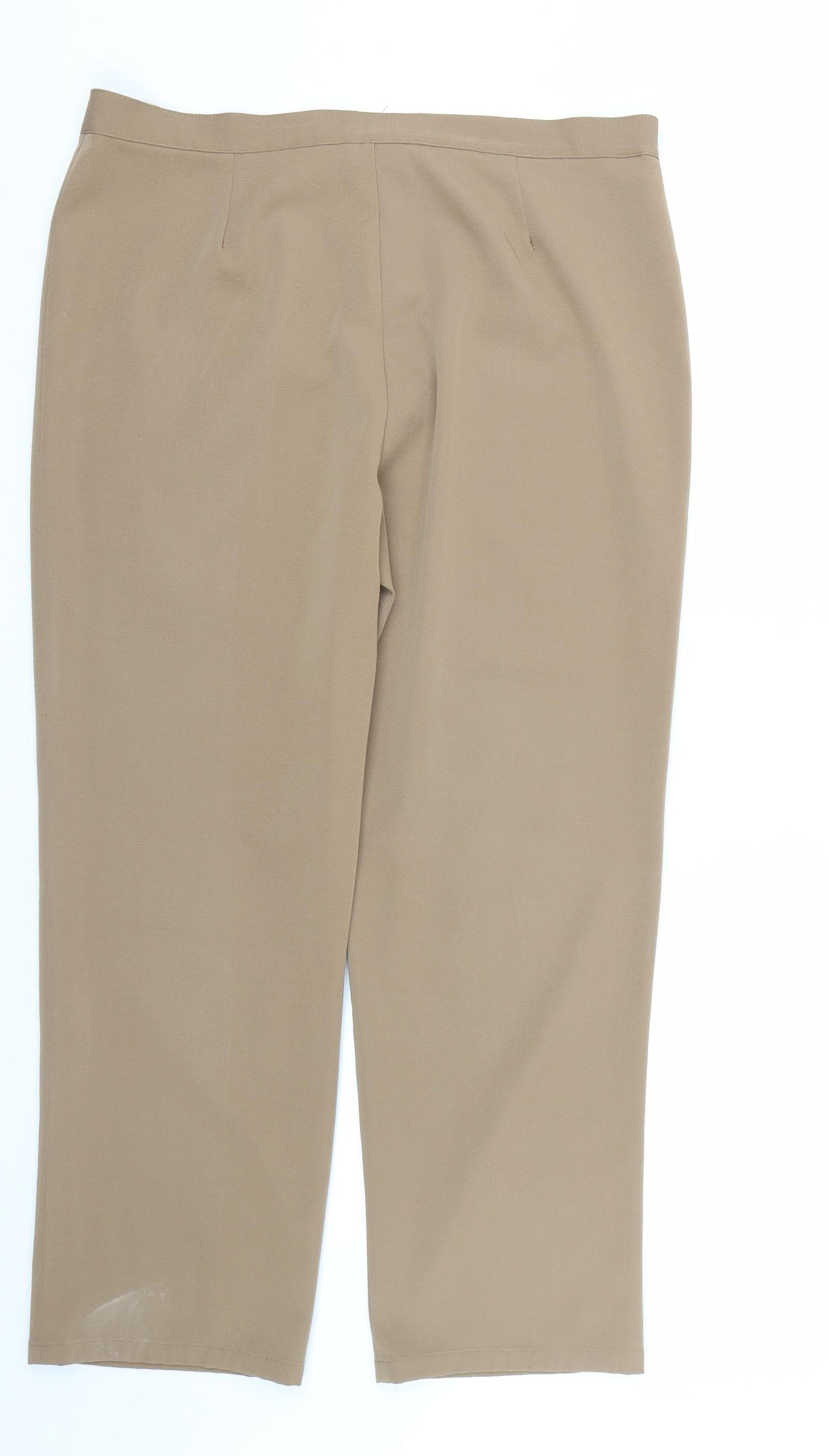Womens UK Size 35 in Preworn Regular Fit  Brown Trousers