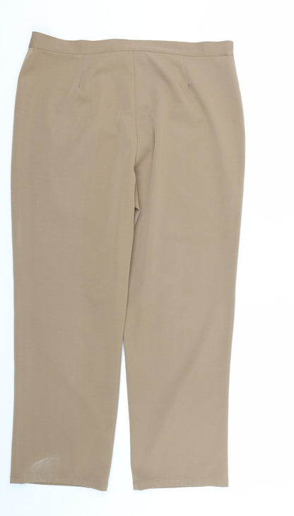 Womens UK Size 35 in Preworn Regular Fit  Brown Trousers