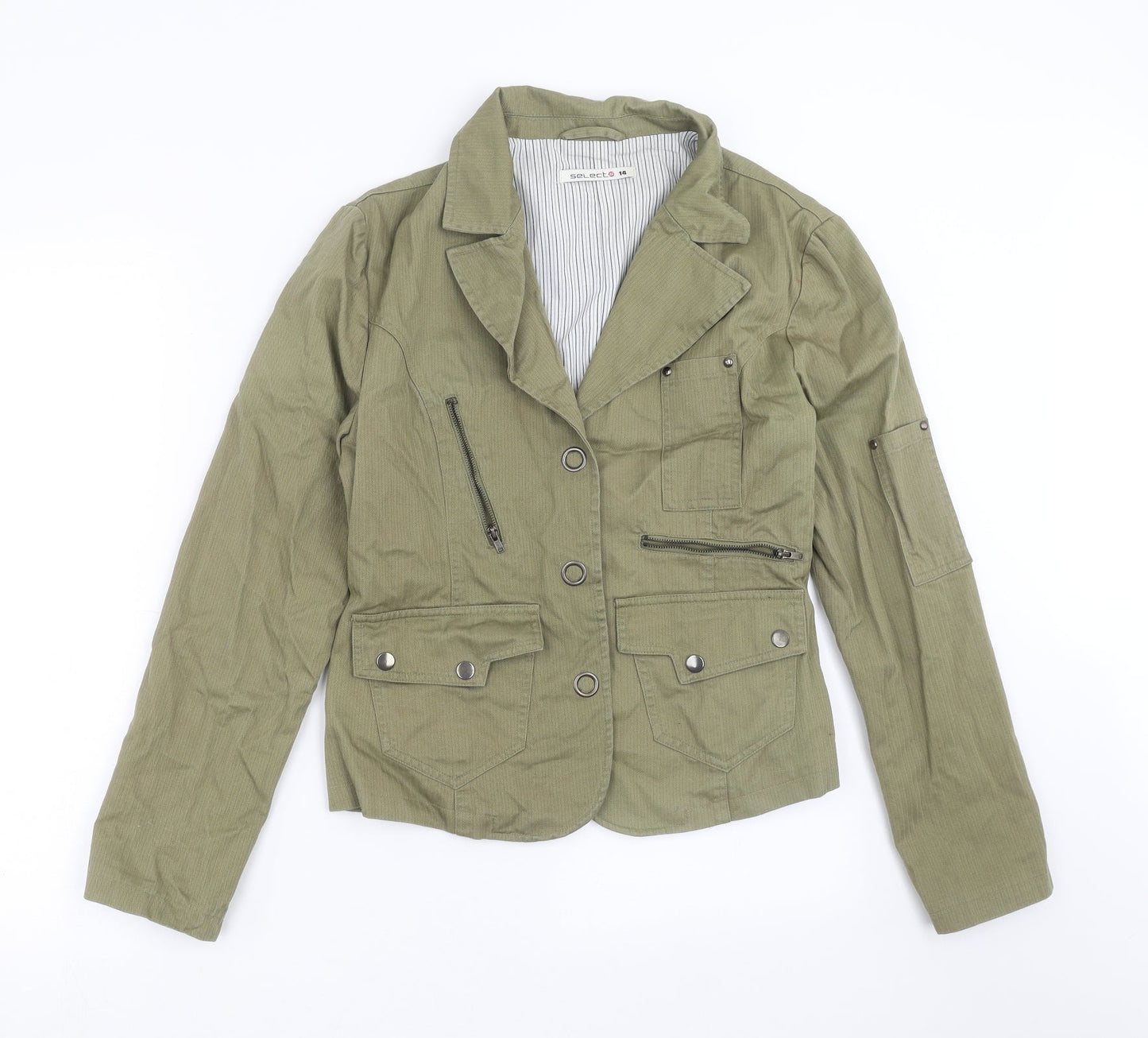 Womens UK Size 14 Select Green Jacket