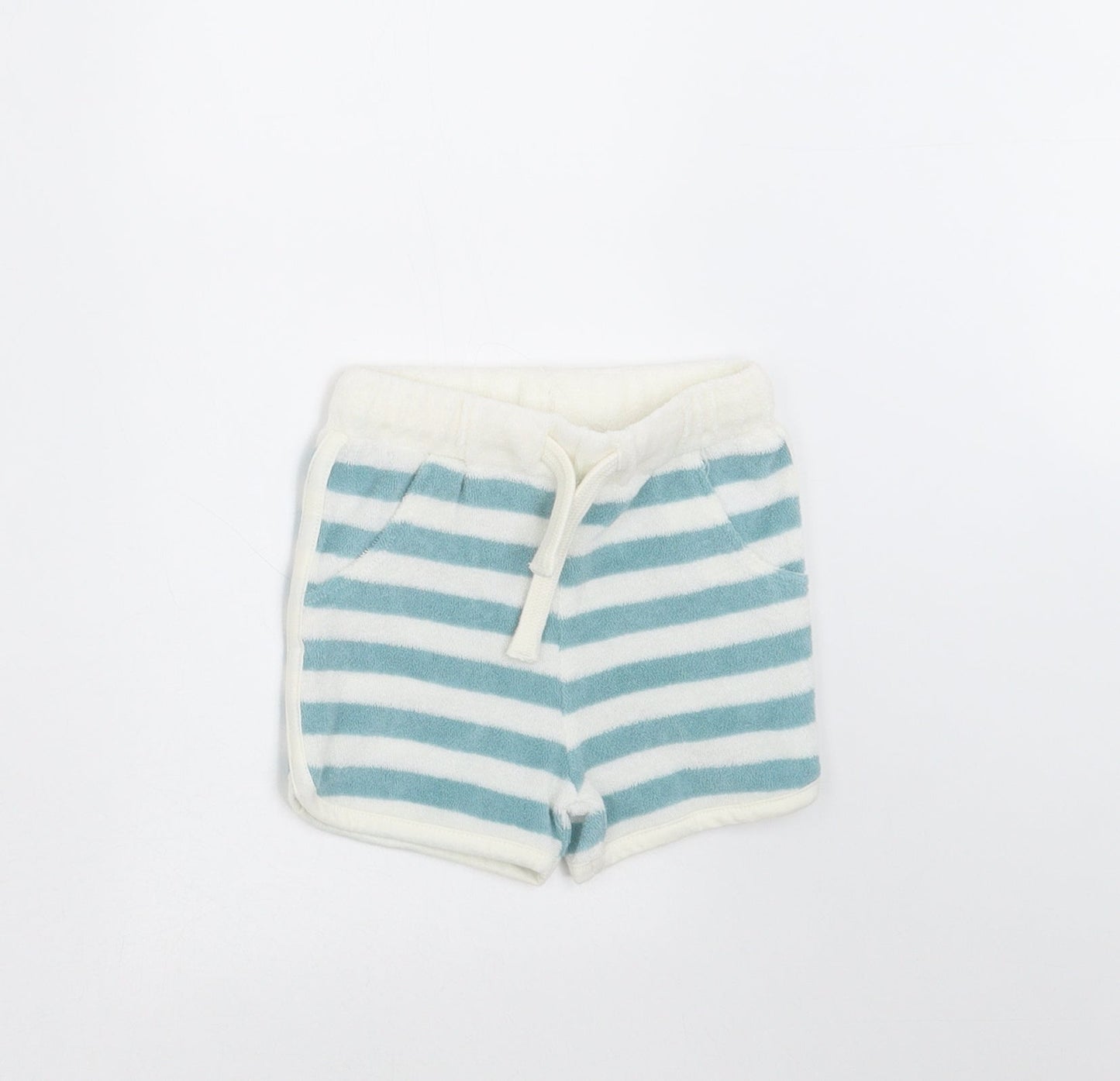 Marks and Spencer Baby Green Striped   Trousers Size 0-3 Months  - shorts