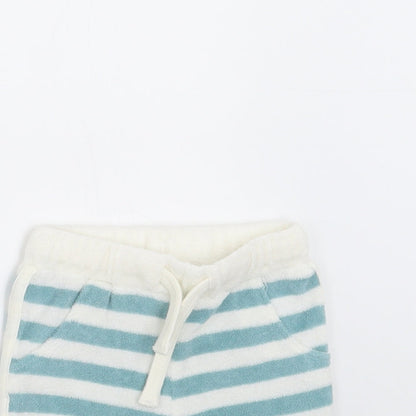 Marks and Spencer Baby Green Striped   Trousers Size 0-3 Months  - shorts
