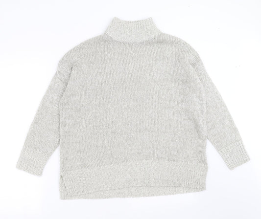 Womens UK Size M New Look Grey Pullover Jumper