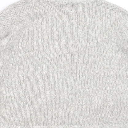 Womens UK Size M New Look Grey Pullover Jumper