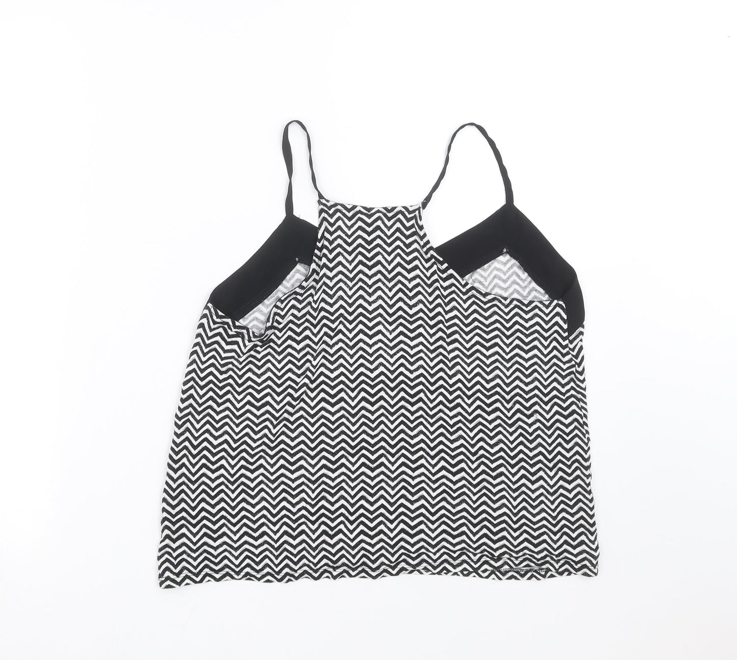 H&M Womens Black Geometric  Camisole Blouse Size S