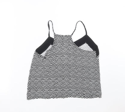 H&M Womens Black Geometric  Camisole Blouse Size S