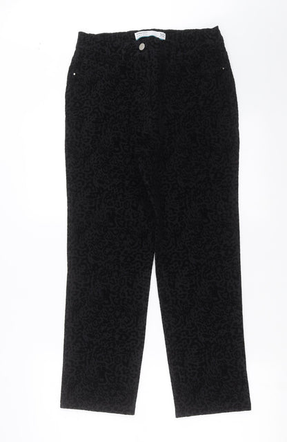Womens UK Size 10 NEXT Regular Fit  Black Trousers