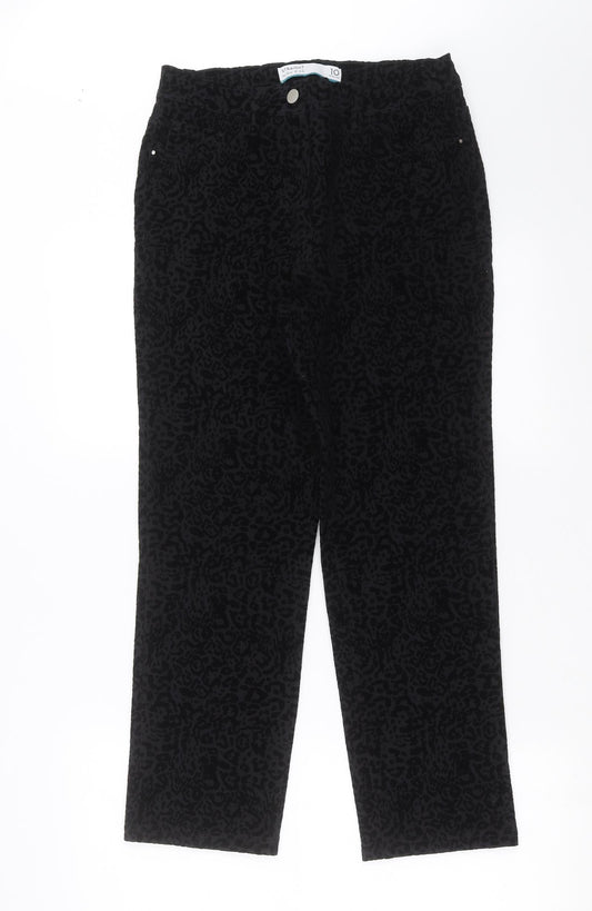 Womens UK Size 10 NEXT Regular Fit  Black Trousers