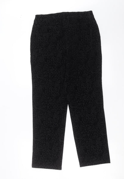 Womens UK Size 10 NEXT Regular Fit  Black Trousers