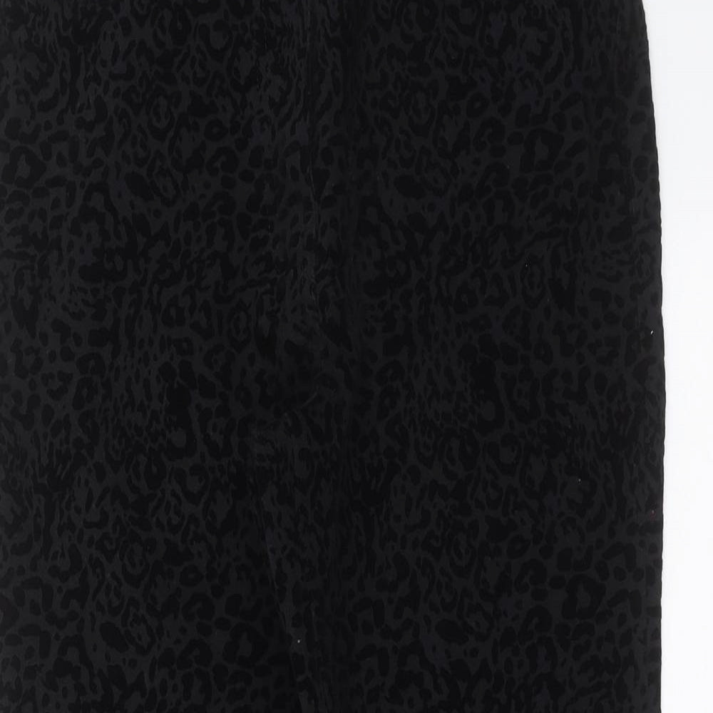 Womens UK Size 10 NEXT Regular Fit  Black Trousers