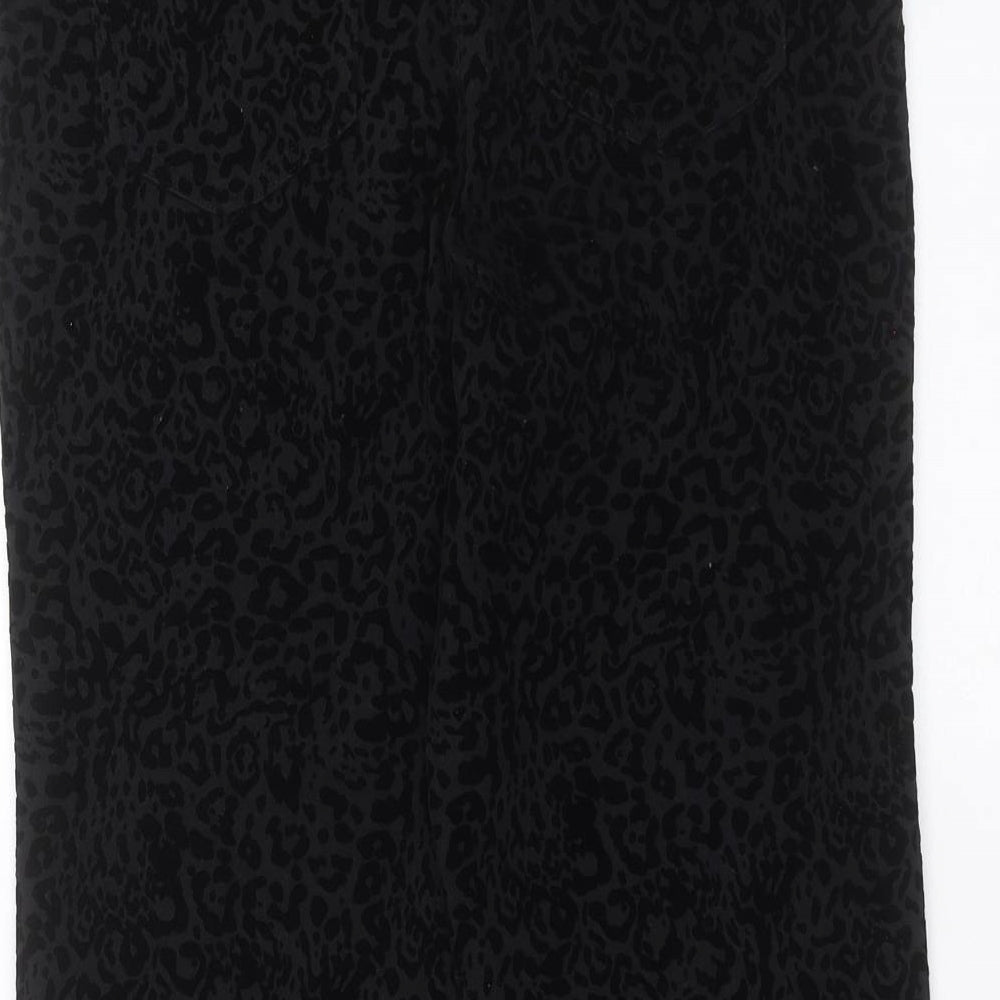 Womens UK Size 10 NEXT Regular Fit  Black Trousers