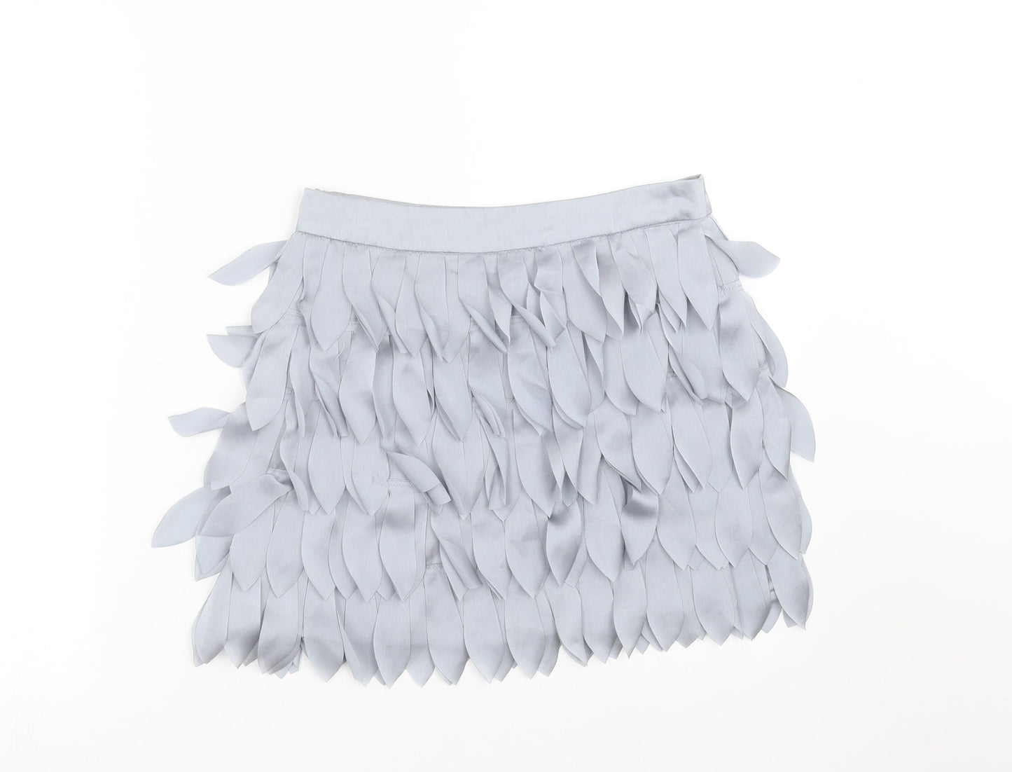 RAVI FAMOUS Womens Grey   Mini Skirt Size M
