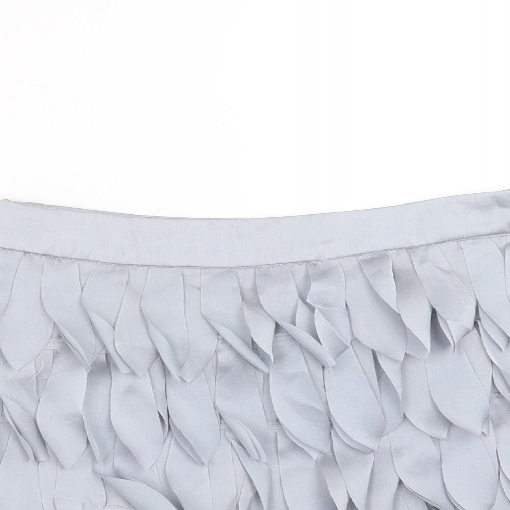 RAVI FAMOUS Womens Grey   Mini Skirt Size M