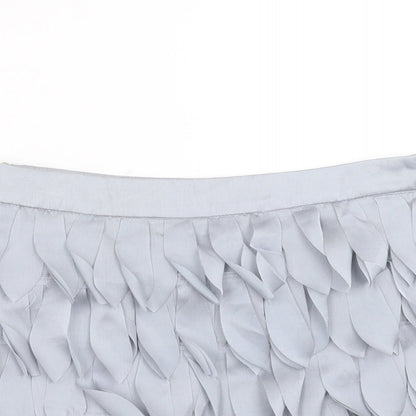RAVI FAMOUS Womens Grey   Mini Skirt Size M