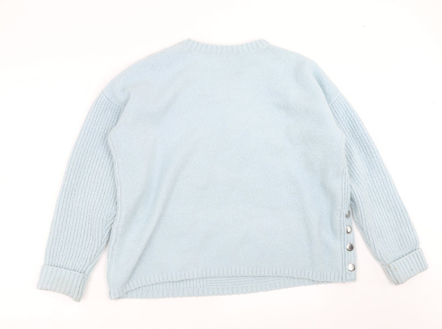 George Womens Blue  Knit Pullover Jumper Size L