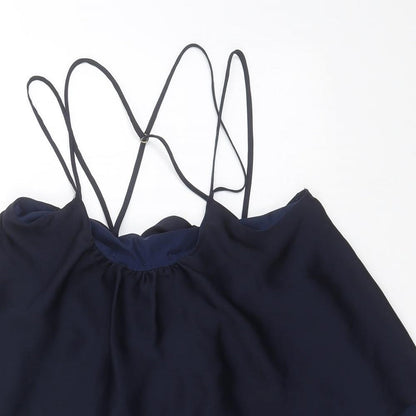 Womens UK Size 8 River Island Blue Basic Blouse