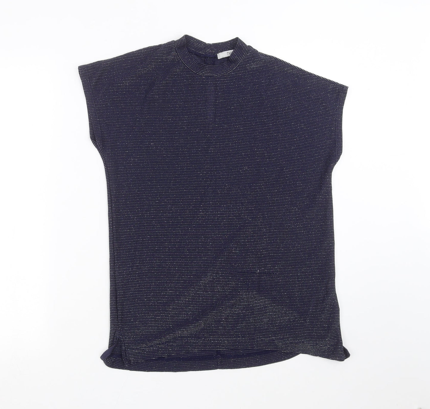 Womens UK Size 8 NEXT Blue Basic Blouse