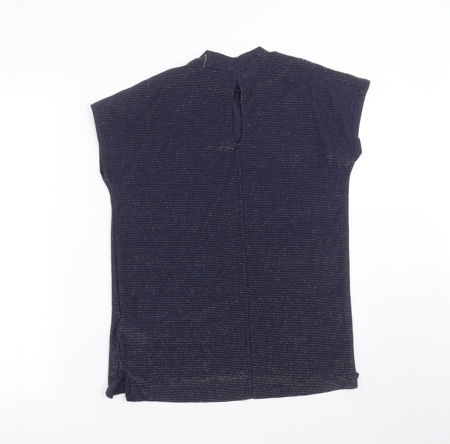 Womens UK Size 8 NEXT Blue Basic Blouse