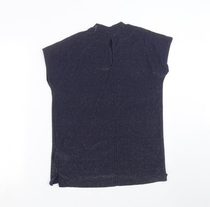 Womens UK Size 8 NEXT Blue Basic Blouse