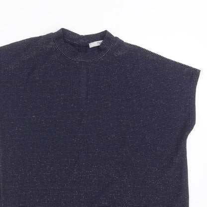 Womens UK Size 8 NEXT Blue Basic Blouse