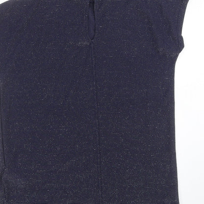 Womens UK Size 8 NEXT Blue Basic Blouse