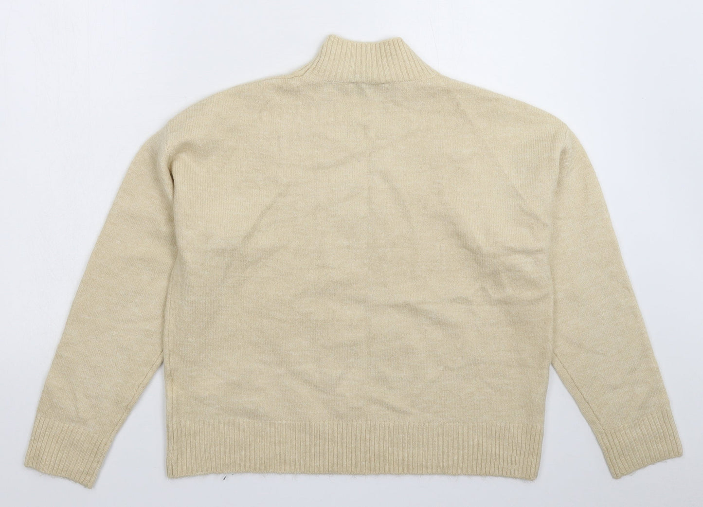 Womens UK Size M New Look Beige Pullover Jumper