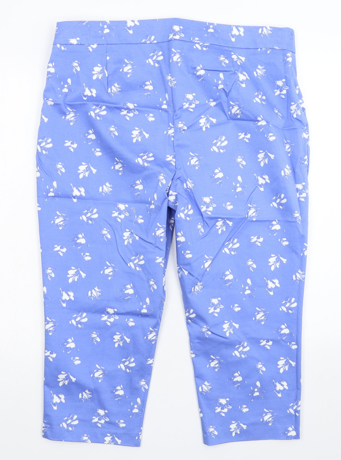 Womens UK Size 36 in Preworn Regular Fit Cropped Blue Trousers