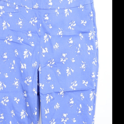 Womens UK Size 36 in Preworn Regular Fit Cropped Blue Trousers