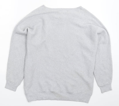 F&F Womens Grey  Knit Pullover Jumper Size 12
