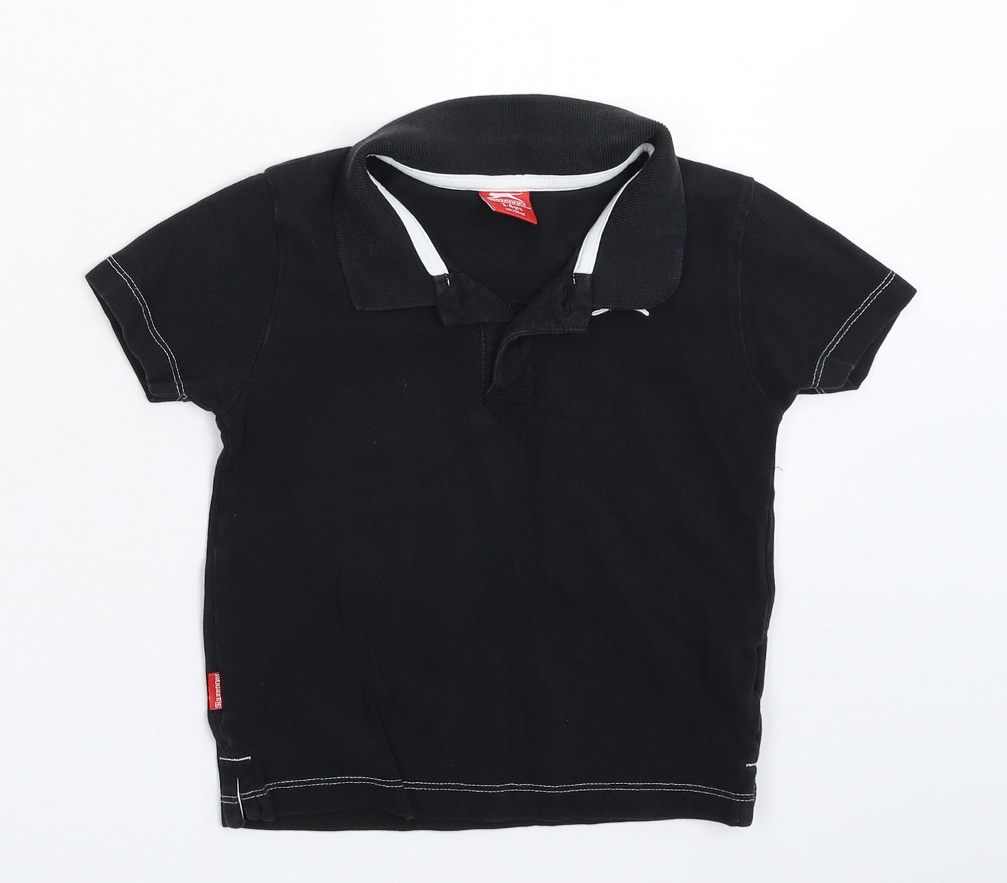 Slazenger Boys Black   Basic Polo Size 3-4 Years