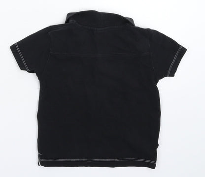 Slazenger Boys Black   Basic Polo Size 3-4 Years