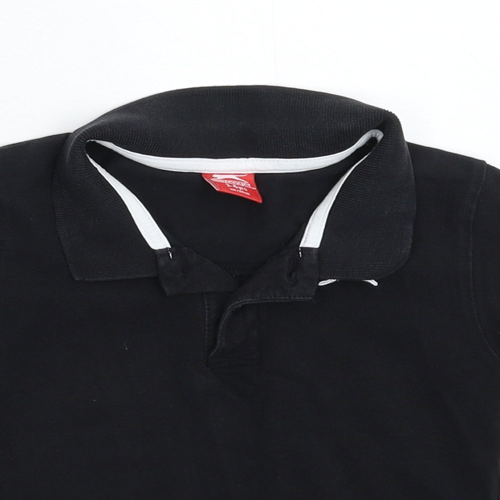 Slazenger Boys Black   Basic Polo Size 3-4 Years