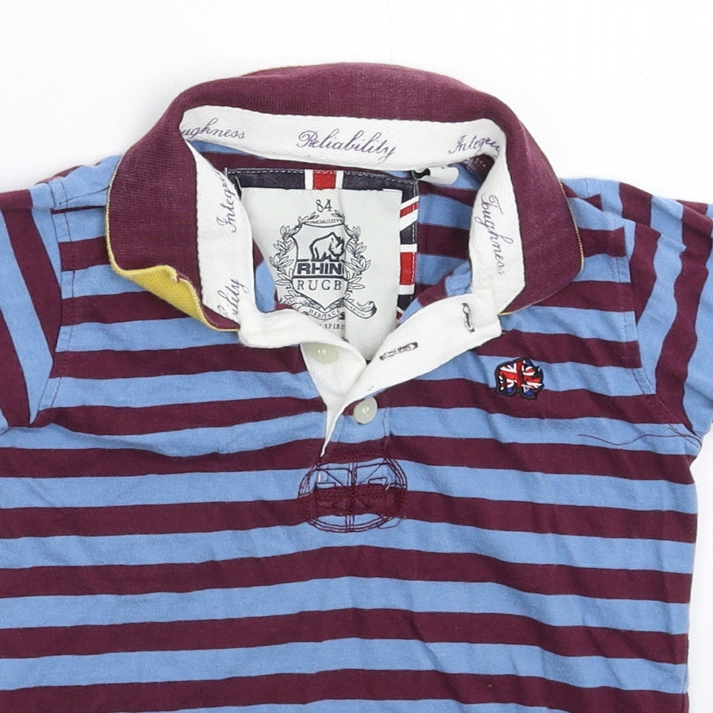Rhino Boys Multicoloured Striped  Basic Polo Size 4 Years