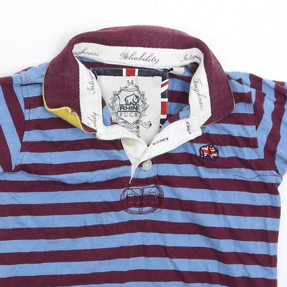Rhino Boys Multicoloured Striped  Basic Polo Size 4 Years