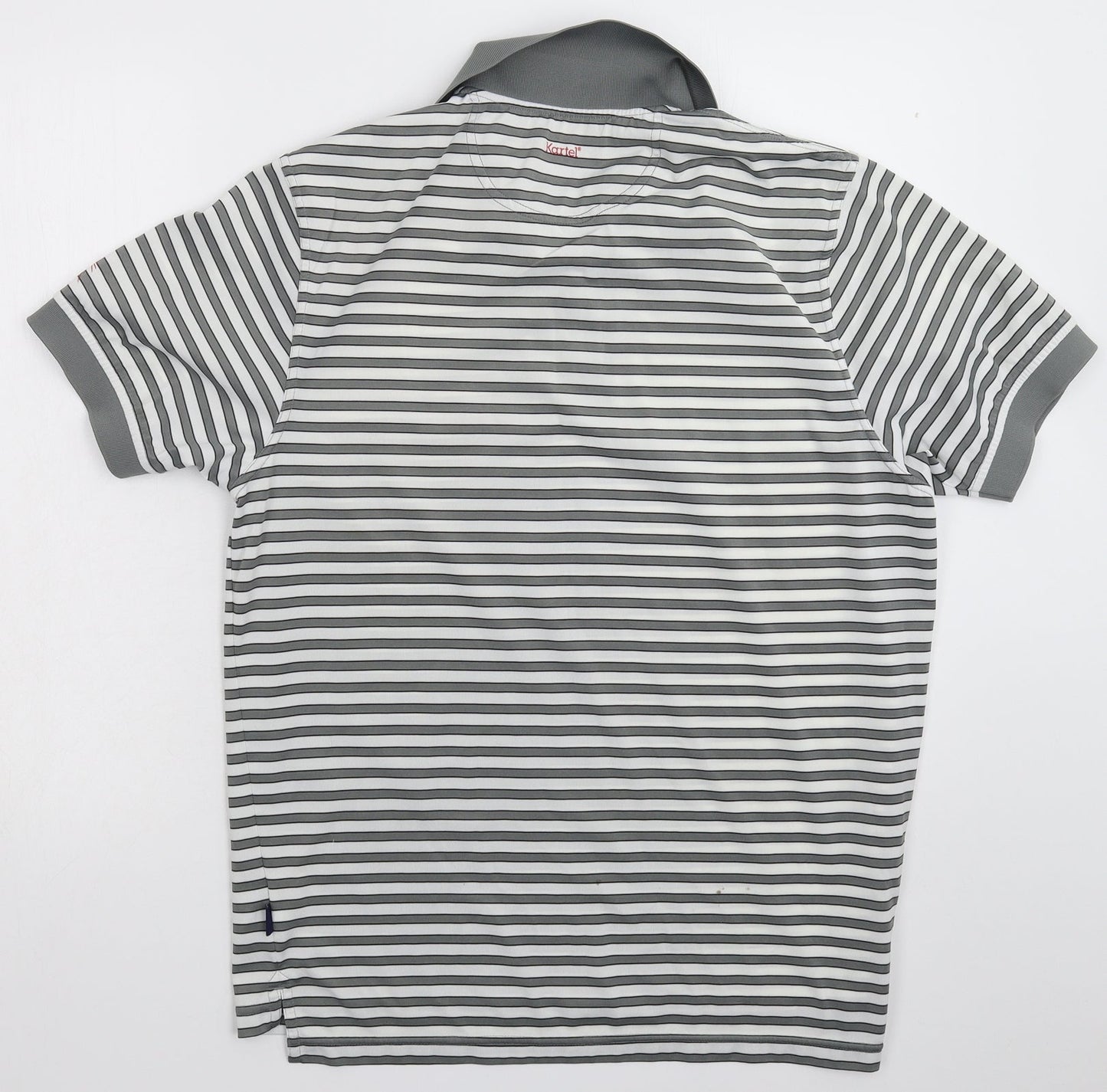 Kartel Mens Multicoloured Striped   Polo Size L