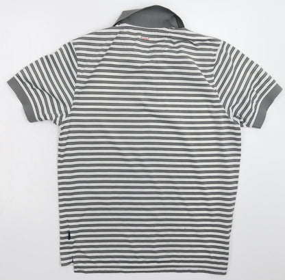 Kartel Mens Multicoloured Striped   Polo Size L