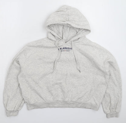 Divided Womens Grey   Pullover Hoodie Size L