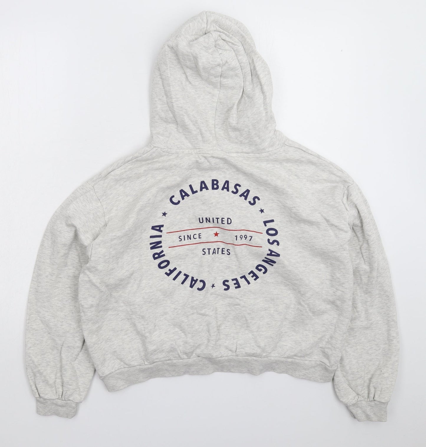 Divided Womens Grey   Pullover Hoodie Size L