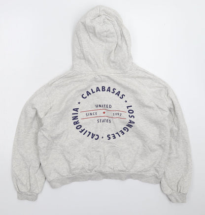 Divided Womens Grey   Pullover Hoodie Size L