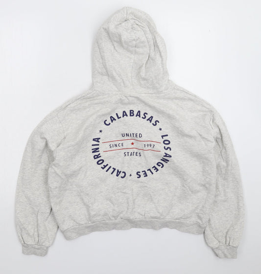 Divided Womens Grey   Pullover Hoodie Size L