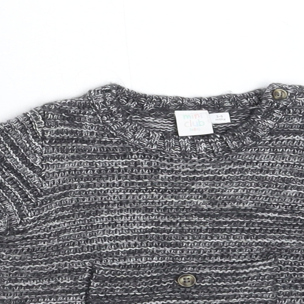 Mini Club Baby Grey  Knit Pullover Jumper Size 3-6 Months