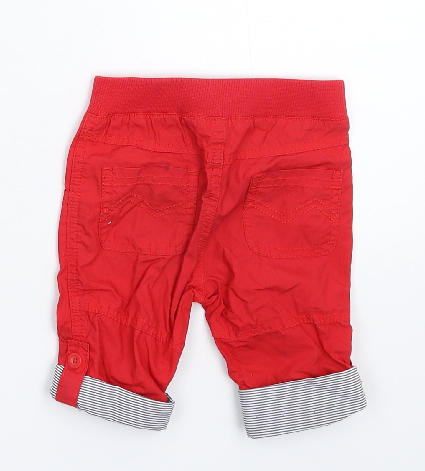 John Lewis Baby Red   Cropped Trousers Size 3-6 Months  - Shorts