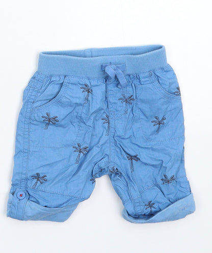 John Lewis Baby Blue   Cropped Trousers Size 3-6 Months