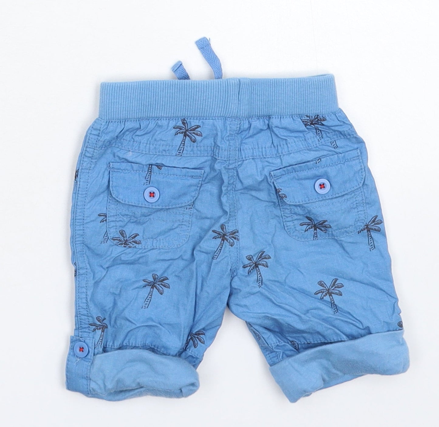 John Lewis Baby Blue   Cropped Trousers Size 3-6 Months