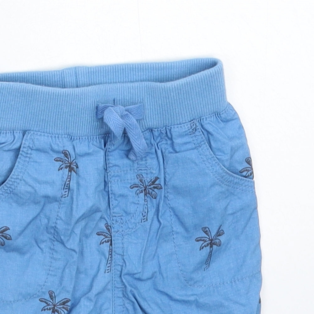 John Lewis Baby Blue   Cropped Trousers Size 3-6 Months