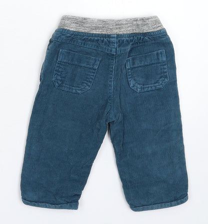John Lewis Baby Blue  Corduroy Capri Trousers Size 6-9 Months