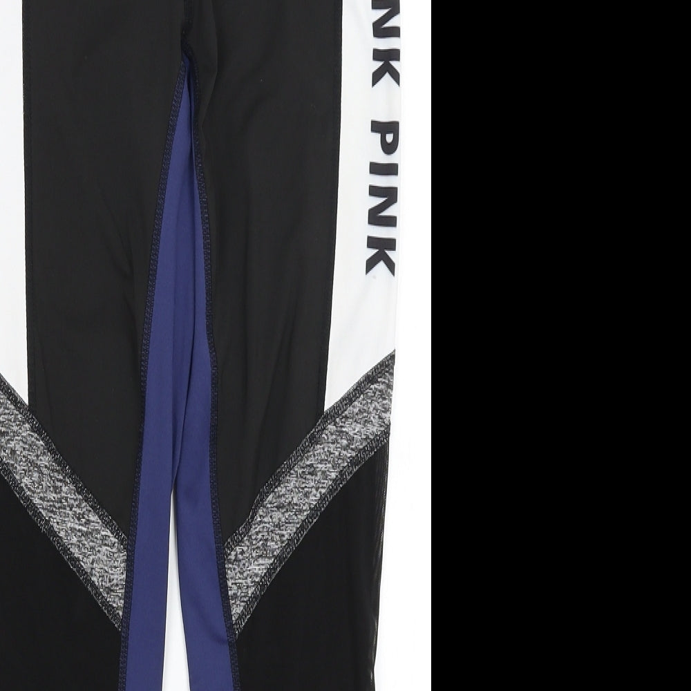 PINK Womens Black   Capri Leggings Size XS L24 in