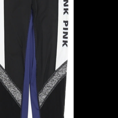 PINK Womens Black   Capri Leggings Size XS L24 in