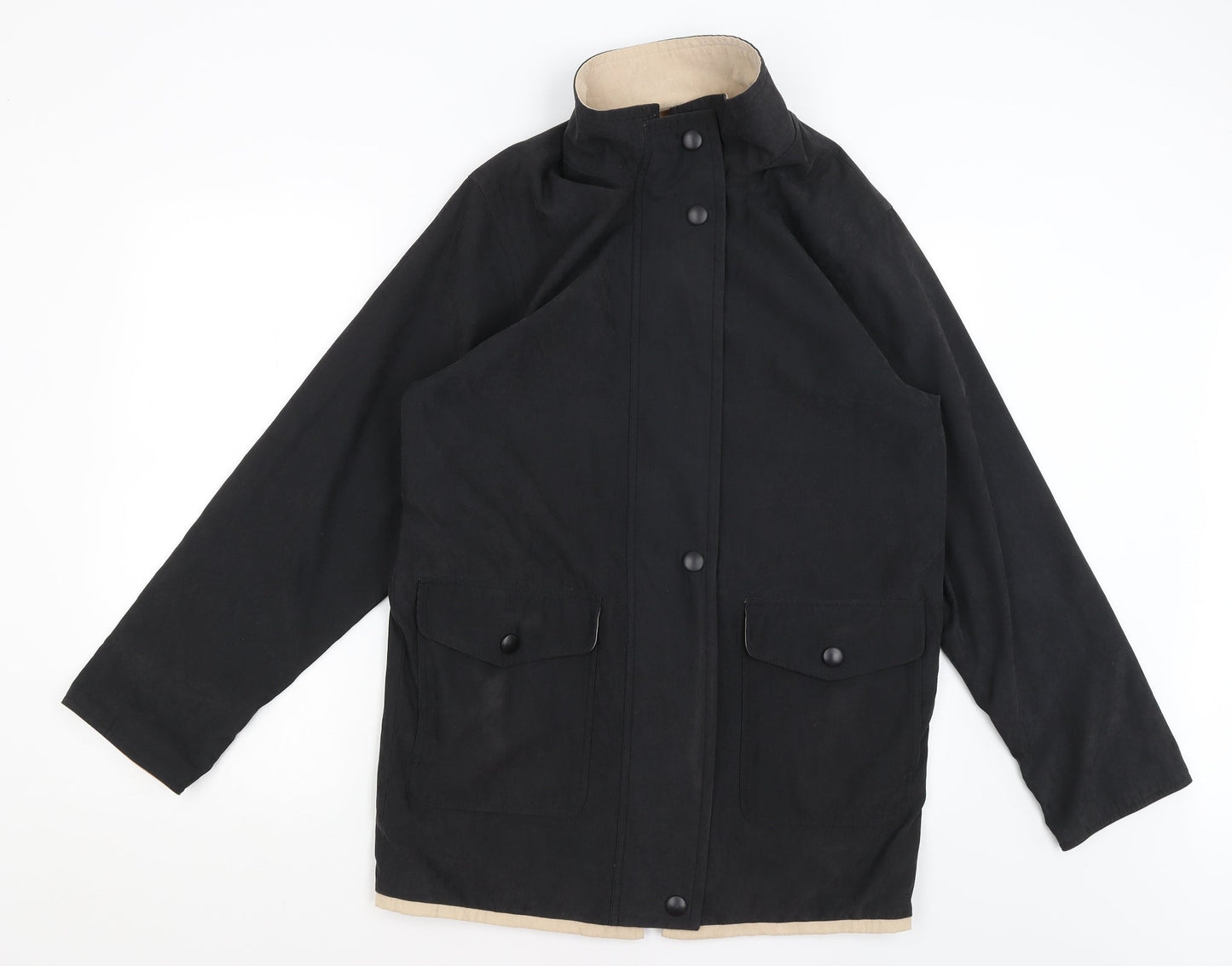 Womens UK Size 10 Berkertex Black Rain Coat