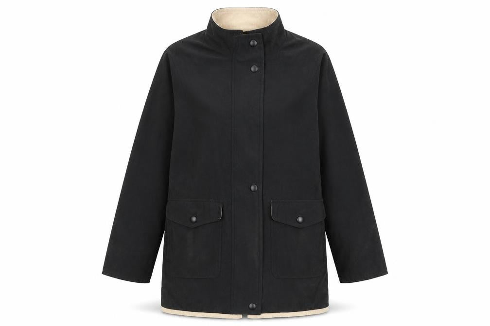 Womens UK Size 10 Berkertex Black Rain Coat